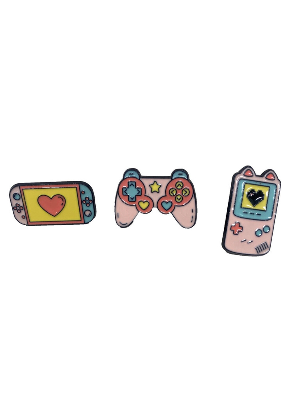 Gaming Enamel Pins Jewelry Accessories 3 Piece